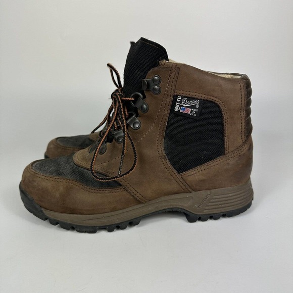 Vintage Danner Crosshiker Gore-Tex Hiking Boots Size 7.5 Brown Leather Vibram - Picture 4 of 10